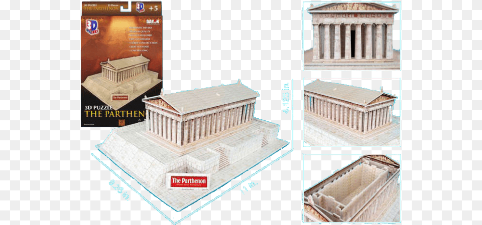 The Parthenon 3d Jigsaw Puzzle 3d El Partenon, Architecture, Building, Person, Pillar Free Png Download