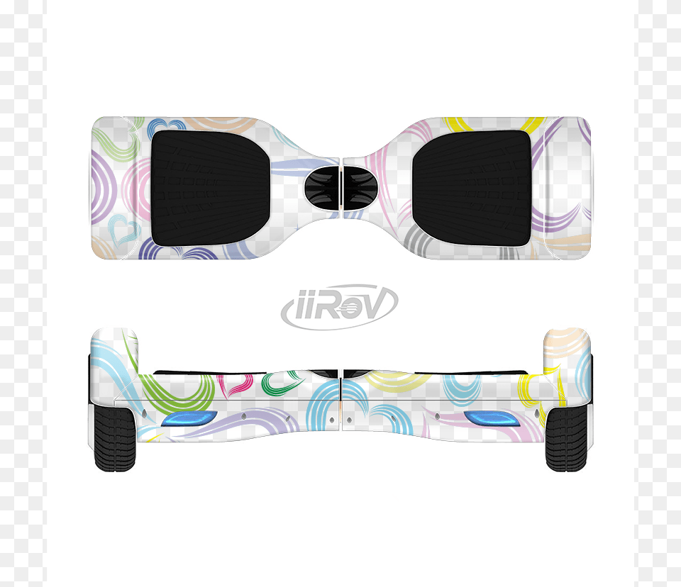The Pastel Color Vector Heart Pattern Full Body Skin Hoverboard Colors, Accessories, Formal Wear, Sunglasses, Tie Free Png