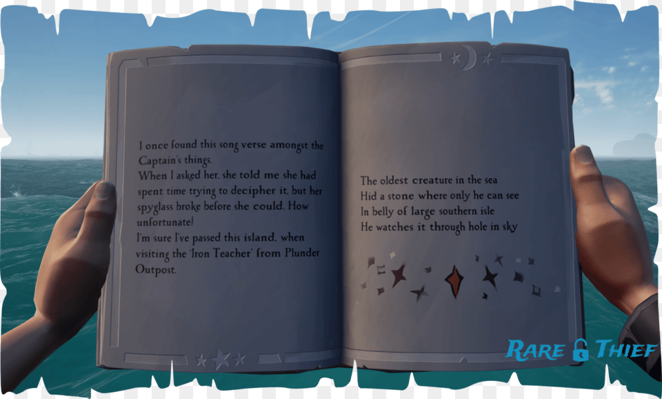 The Patient One Stars Of A Thief Sea Of Thieves Wanda39s Journals, Book, Publication, Text, Page Png Image