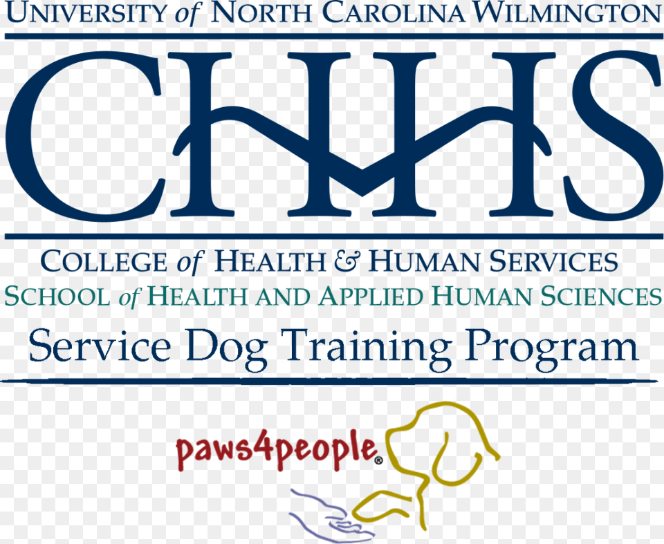 The Paws4peopleuncw Service Dog Training Program The Uncw Chhs Logo, Text Free Transparent Png