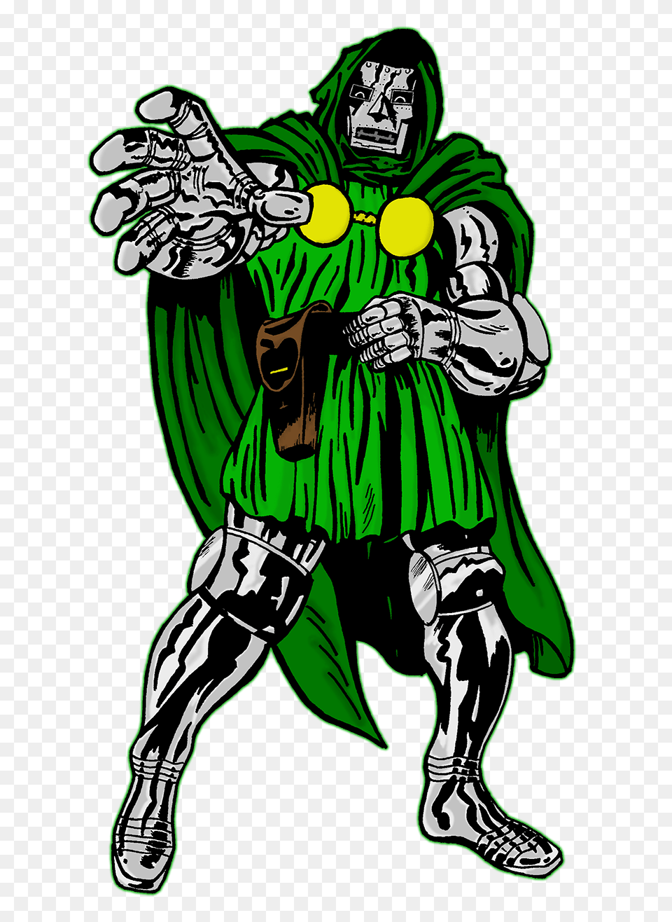 The Pcg Cover Story Top Ten Doctor Doom Covers, Person, Green, Face, Head Png