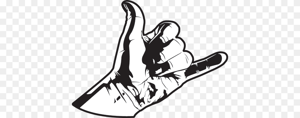 The Peace Sign The Thumbs Up And Of Course Hang Loose Hand Sign, Glove, Clothing, Stencil, Body Part Png Image
