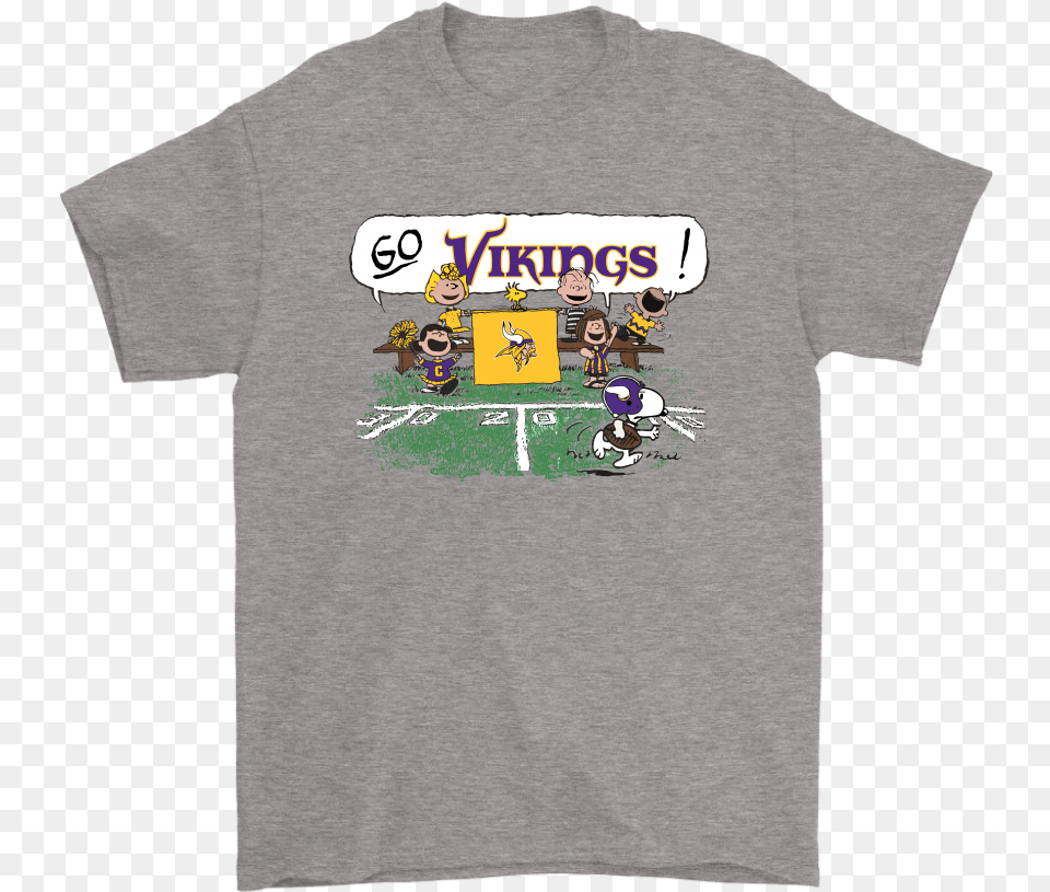 The Peanuts Cheering Go Snoopy Minnesota Vikings Premium Minnesota Vikings, Clothing, T-shirt, Shirt, Person Free Transparent Png