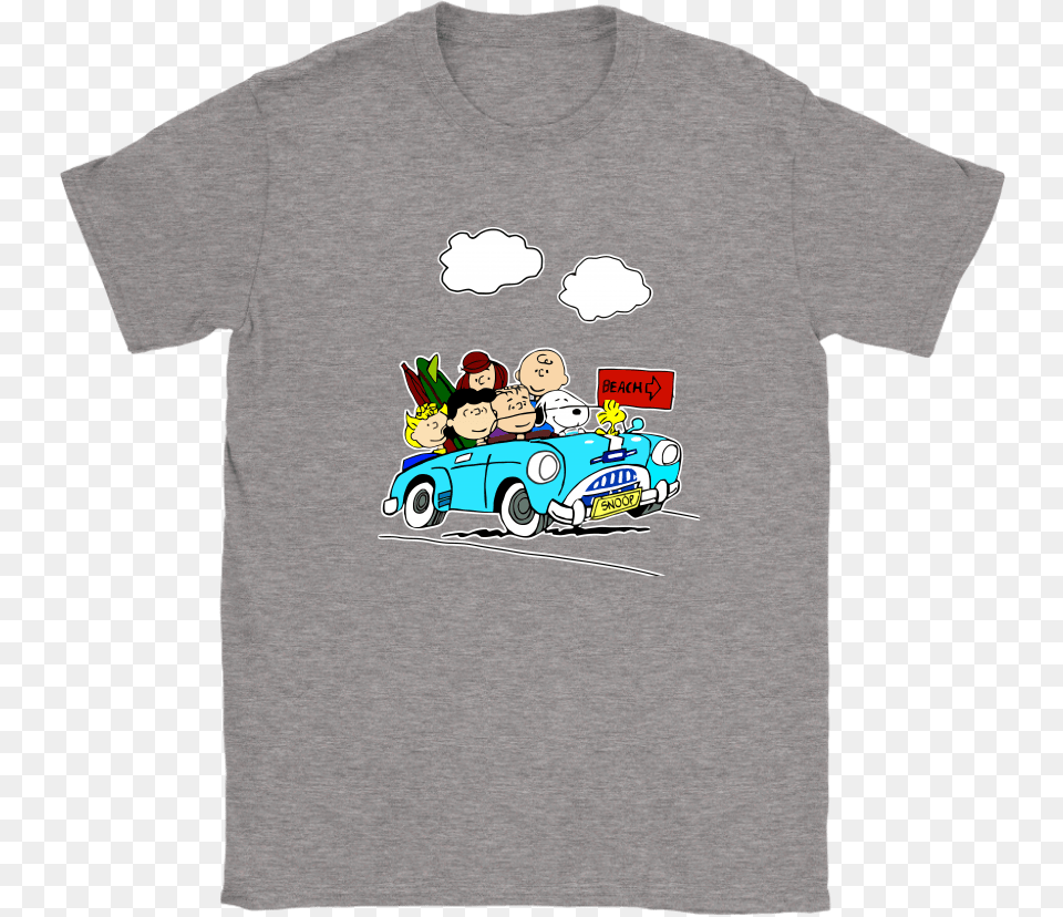 The Peanuts Go To The Beach Holiday Snoopy Shirts Shirt, Clothing, T-shirt, Car, Transportation Free Transparent Png