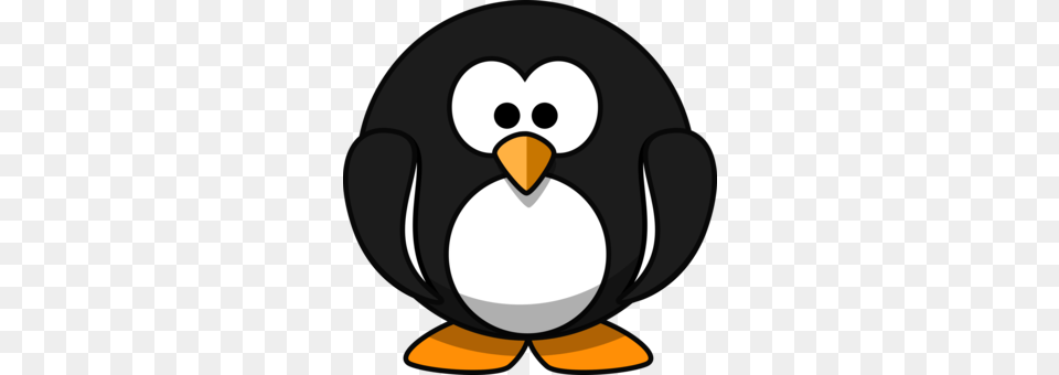 The Penguin In The Snow Cartoon Drawing Comics, Animal, Bird Free Png Download