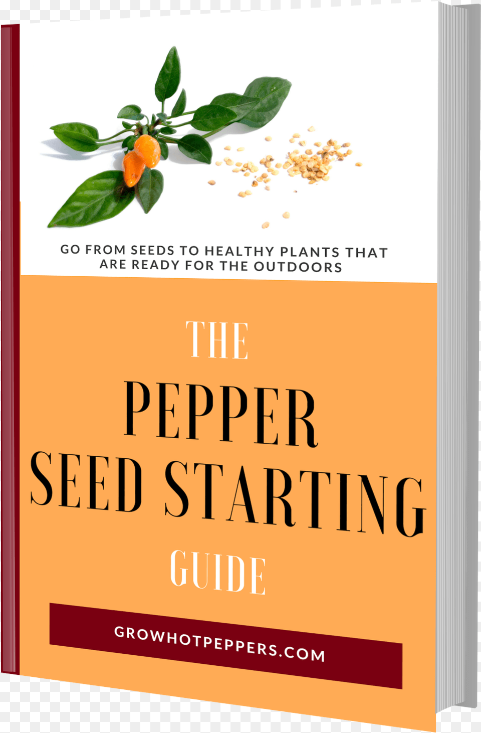 The Pepper Seed Starting Guide 3d Book Image Herbal, Herbs, Plant, Publication, Advertisement Png