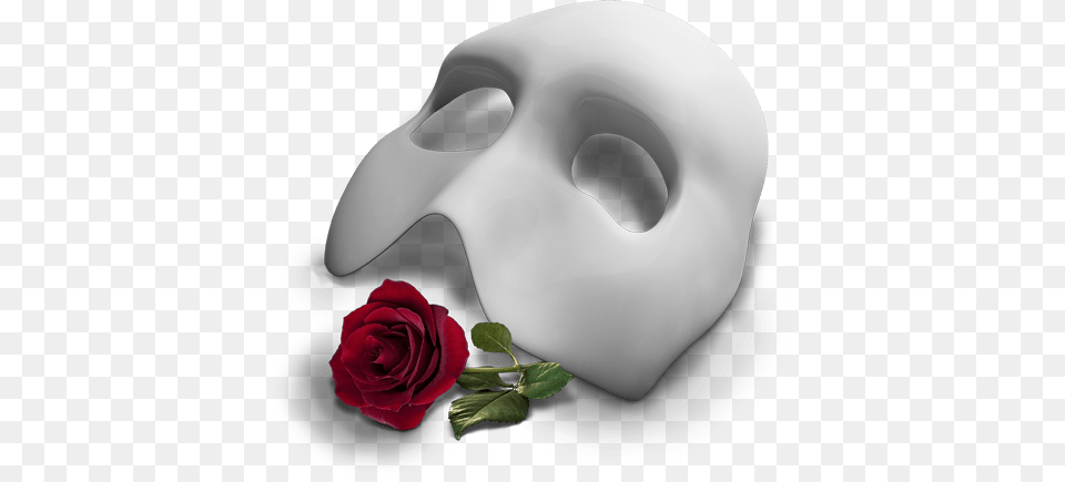 The Phantom Of The Opera Mask Logo, Flower, Petal, Plant, Rose Free Png Download