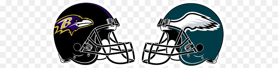 The Philadelphia Eagles Face The Baltimore Ravens In Cleveland Browns Vs Philadelphia Eagles, Helmet, American Football, Football, Football Helmet Free Png Download