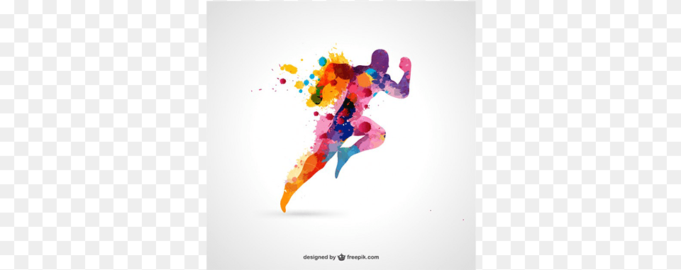 The Physical Stress That Is Placed On The Body During Running, Art, Graphics, Modern Art, Person Free Png Download