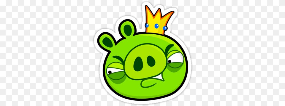 The Pigs Will Take Center Slingshot In Next Angry Birds Angry Birds Angry King Pig, Green, Ammunition, Grenade, Weapon Free Png