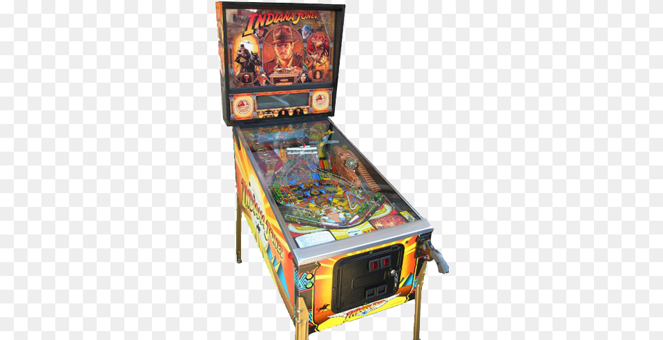 The Pinball Adventure Pinball Machine Indiana Jones, Arcade Game Machine, Game, Baby, Person Free Transparent Png