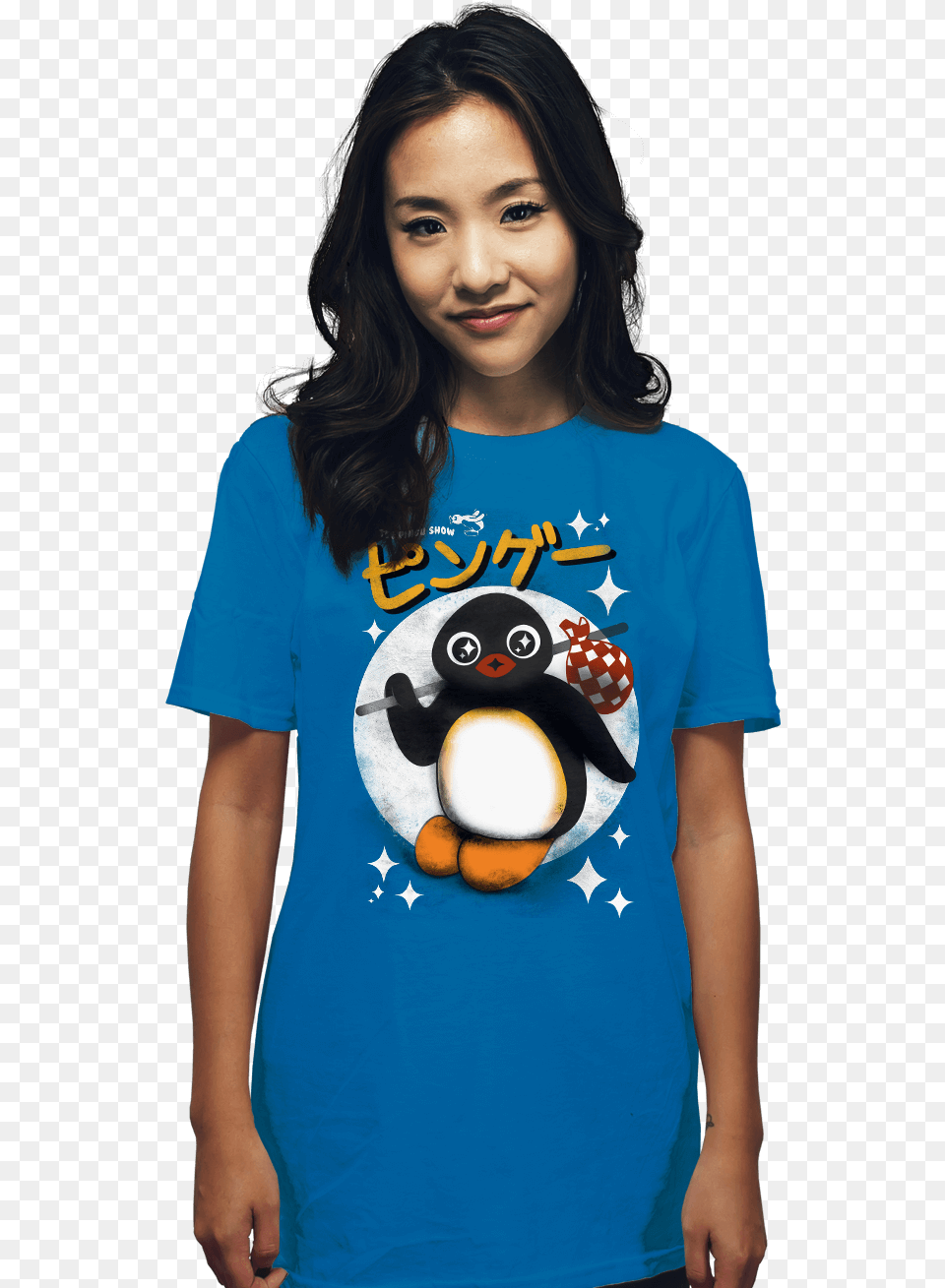 The Pingu Show Aggretsuko T Shirt Glow In The Dark, Clothing, T-shirt, Animal, Bird Png Image