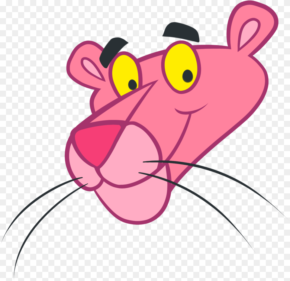 The Pink Black Cartoon Cartoon Pink Panther Head, Body Part, Mouth, Person, Tongue Free Png Download