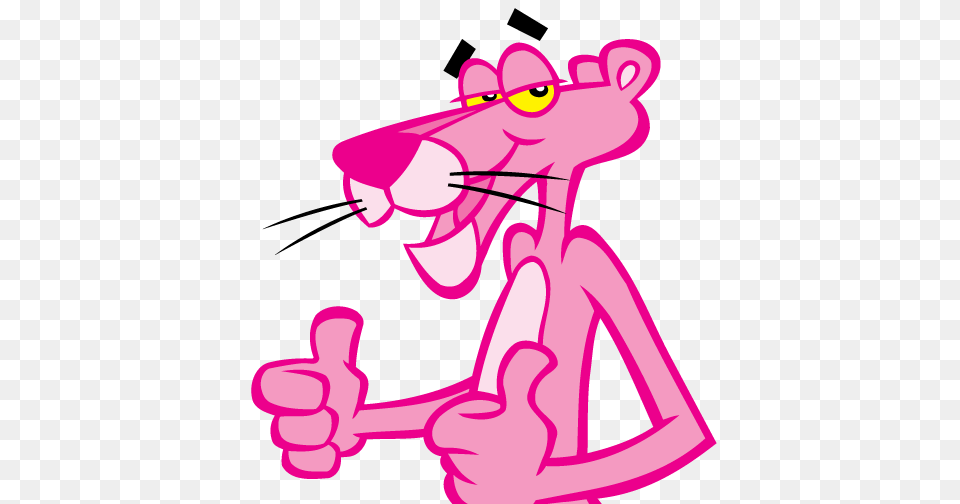The Pink Panther Has Been Named On Real Madrids Bench For Tonight, Purple, Body Part, Cartoon, Hand Free Transparent Png