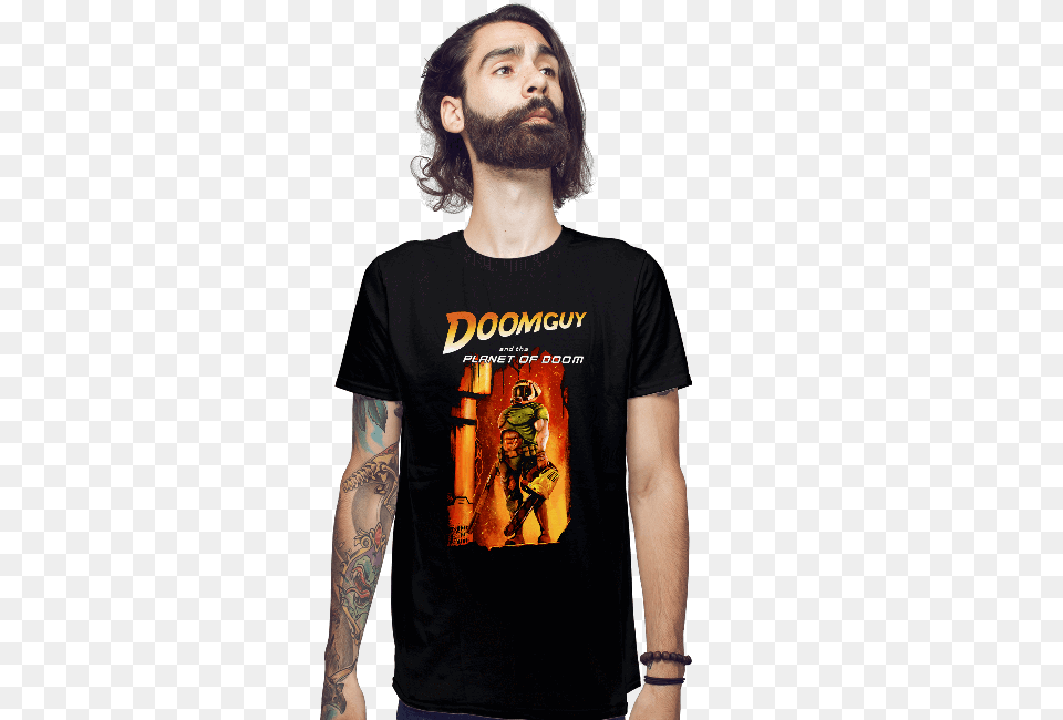 The Planet Of Doom Shirt Shirtpunch, Tattoo, Clothing, T-shirt, Skin Free Png Download