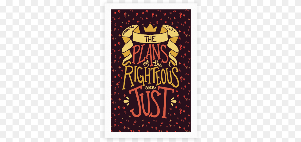 The Plans Of The Righteous Are Just Poster Greeting Card, Advertisement, Book, Publication Png