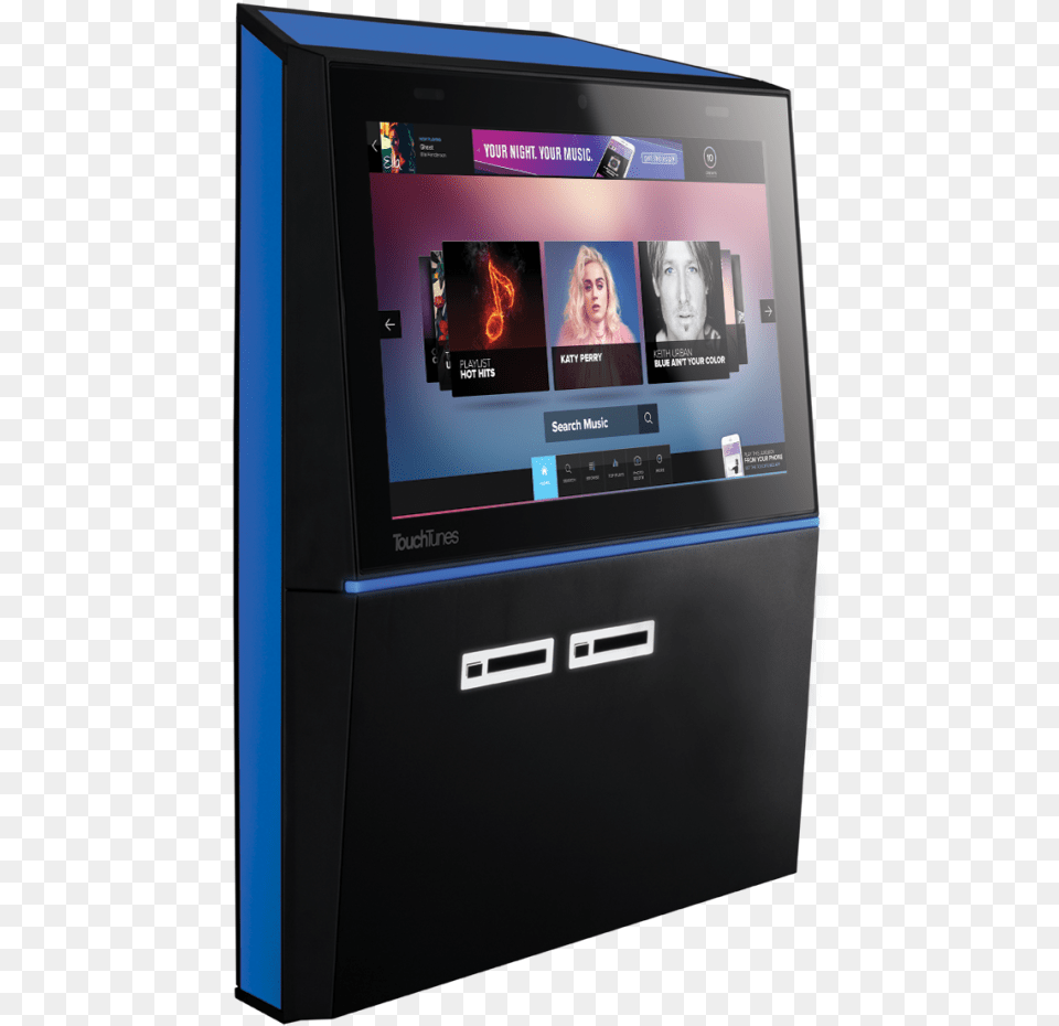 The Playdium Is The Smaller Of Touchtunes Electronics, Computer Hardware, Hardware, Kiosk, Monitor Free Transparent Png