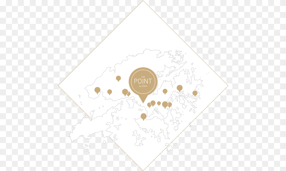 The Point By Shkp Hong Kong Map, Paper, Business Card, Text, Stain Free Png Download