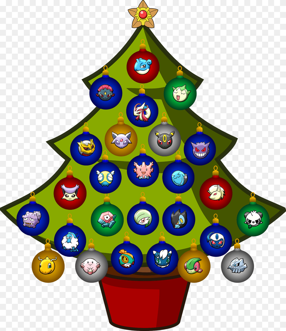 The Pokmonsters Tree Is Up, Christmas, Christmas Decorations, Festival, Christmas Tree Free Transparent Png