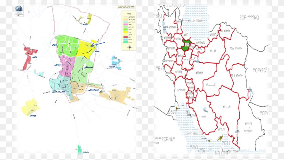 The Ponak Neighborhood Has A Variety Of Land Uses Atlas, Chart, Plot, Map, Diagram Png