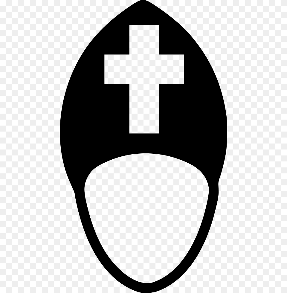 The Pope Cross, Stencil, Symbol Free Png Download