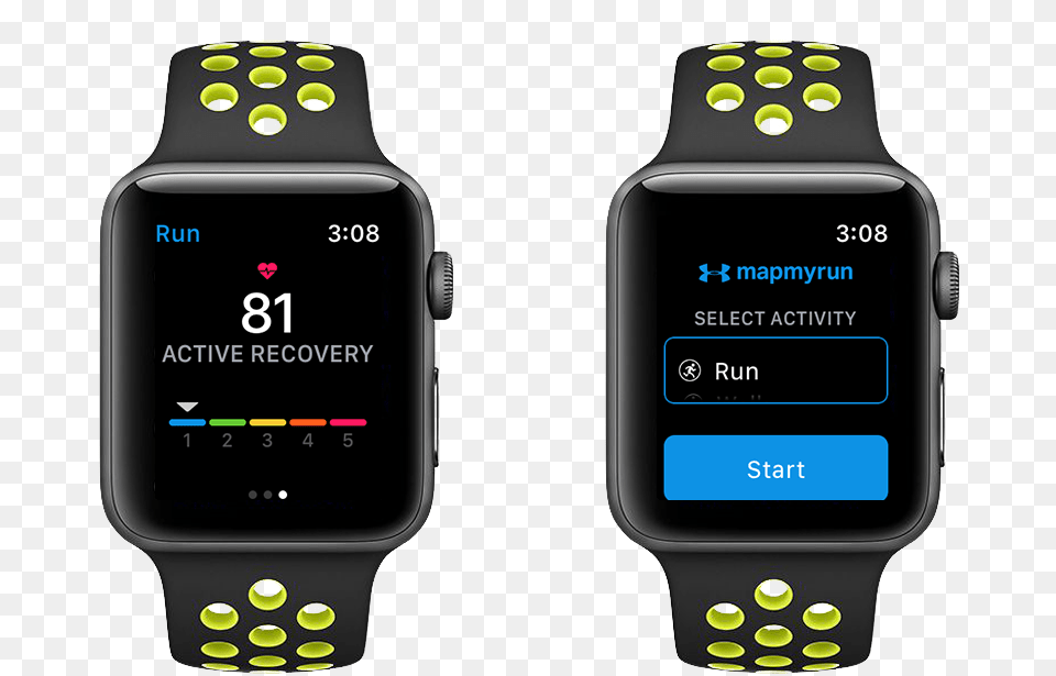 The Popular Running App From Under Armor Makes Its Applewatch Nike, Wristwatch, Electronics, Arm, Body Part Free Png