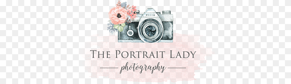 The Portrait Lady Photography Logo Mirrorless Camera Watercolor, Digital Camera, Electronics, Flower, Plant Png Image