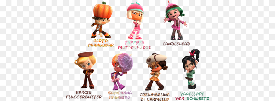 The Poster Wreck It Ralph Vanellope Friends, Doll, Toy, Baby, Person Png