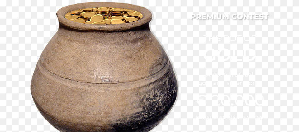 The Pot Of Gold, Jar, Pottery Free Png