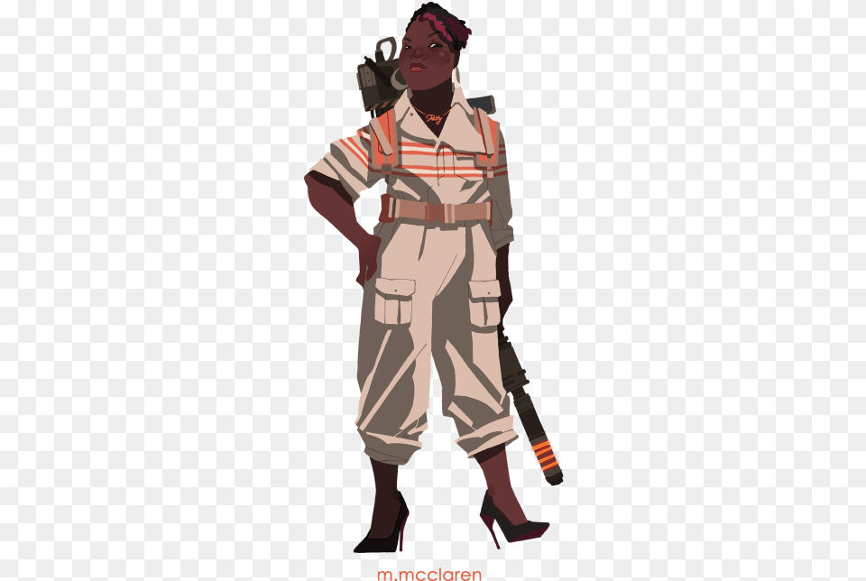 The Power Of Patty Compelled Me Ghostbuster Patty Tumblr Fan Art, Person, People, Adult, Man Free Png Download