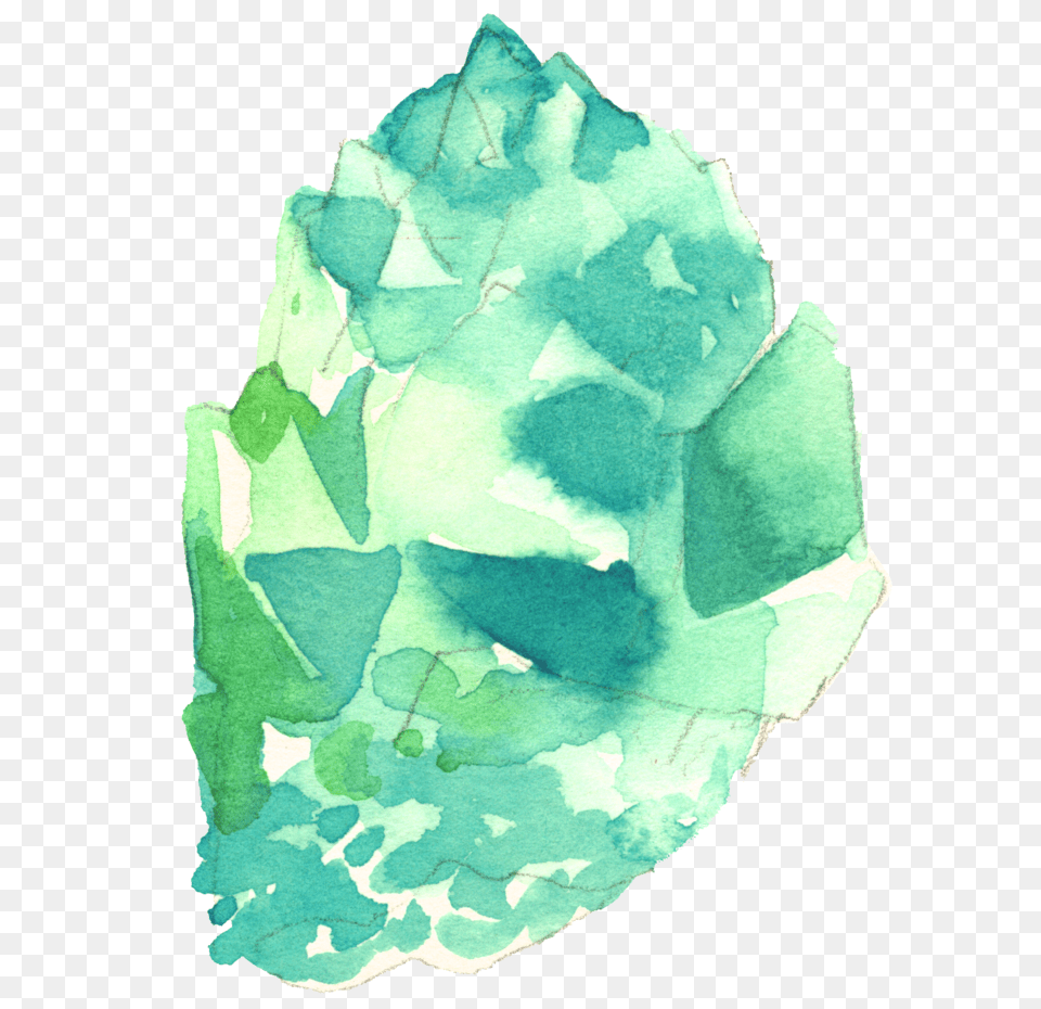 The Power Of Setting Intentionsor Not Watercolor Gems And Crystals, Mineral, Turquoise, Flower, Crystal Png