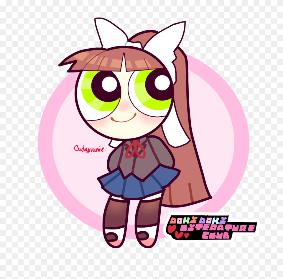 The Powerpuff Monika, Book, Comics, Publication, Face Png