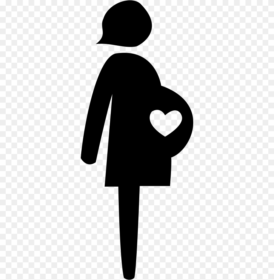 The Pregnant Mother Pregnant Woman Icon Free, Silhouette, Stencil, Clothing, Coat Png