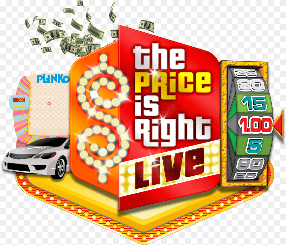 The Price Is Right Logo 4th July Price Is Right Live, Car, Transportation, Vehicle, Person Png