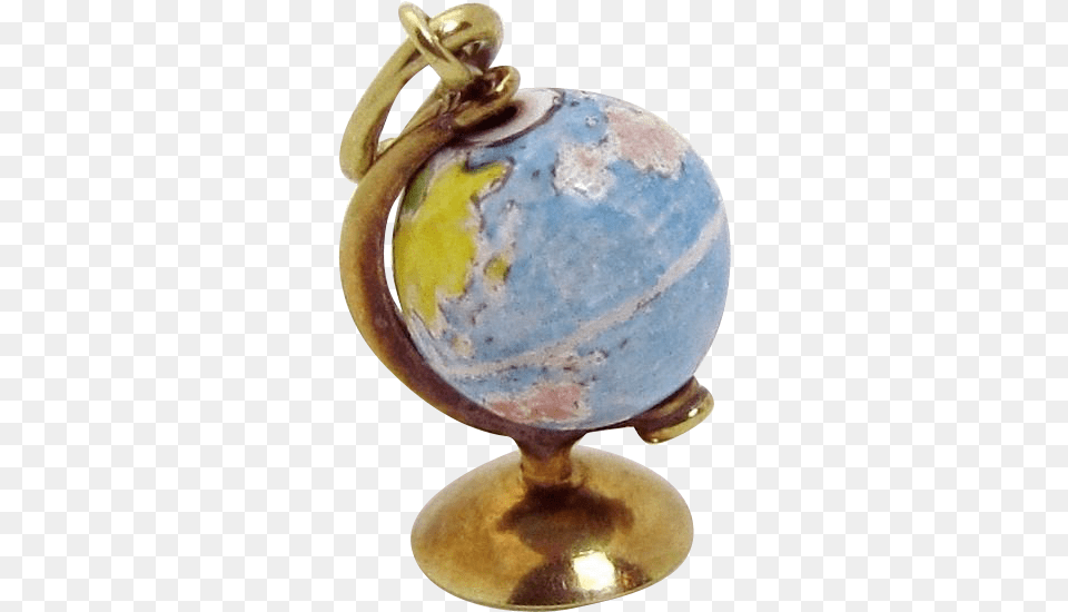 The Price Of Gold 14k Globe Charmed Globe, Astronomy, Outer Space, Planet, Pottery Png