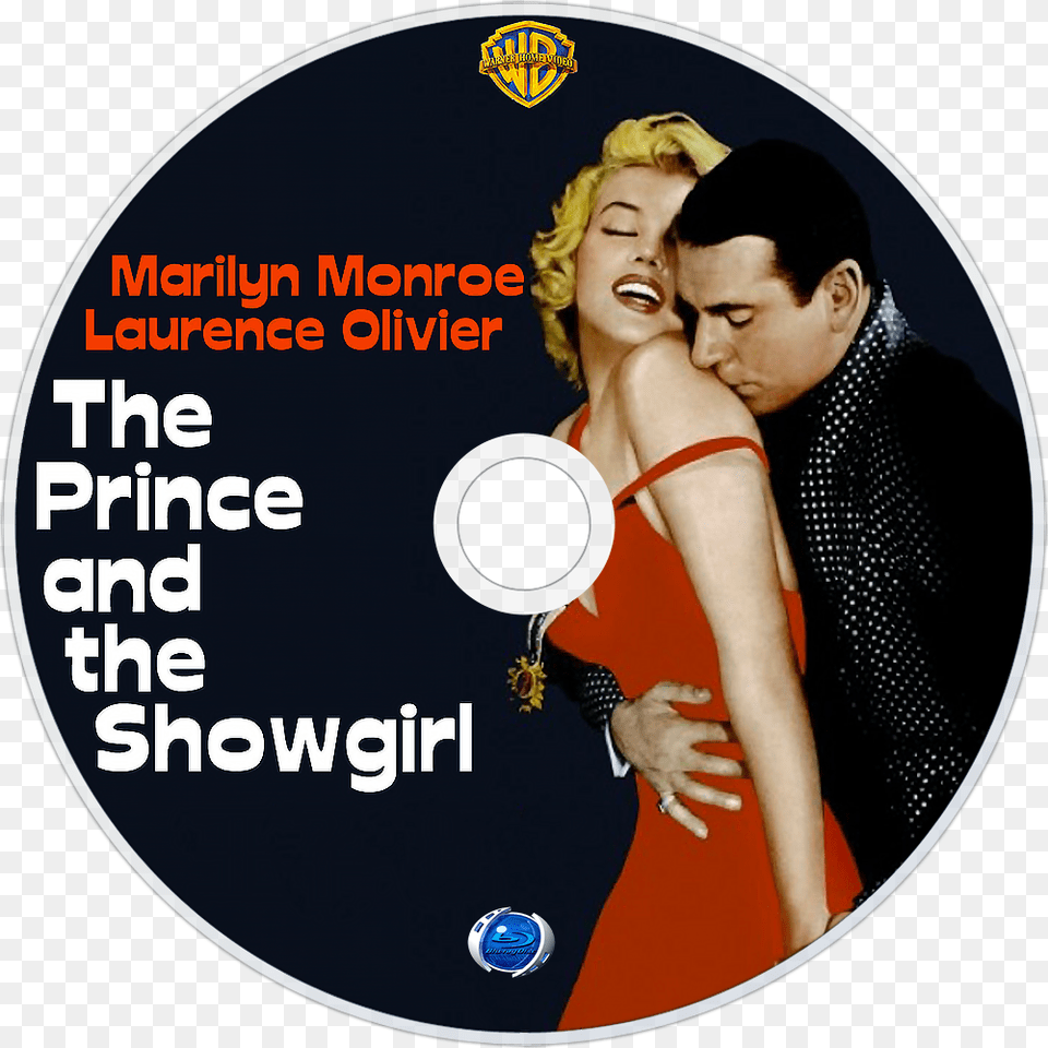 The Prince And The Showgirl Bluray Disc Image Prince And The Showgirl, Disk, Dvd, Adult, Person Free Png