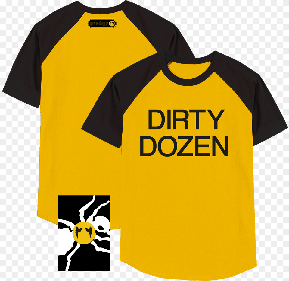 The Prodigy Official Online Store Merch Music Dirty Dozen The Prodigy, Clothing, Shirt, T-shirt, Person Free Transparent Png