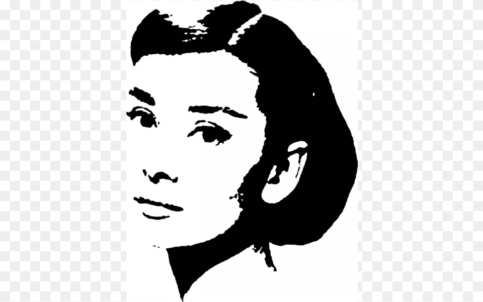 The Product Gallery Below Is The Latest Addition To Audrey Hepburn Silhouette Vector, Stencil, Adult, Female, Person Free Png Download
