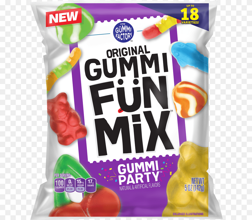 The Promotion In Motion Companies Inc Gummi Factory Gummi Fun Mix, Food, Sweets, Candy Png