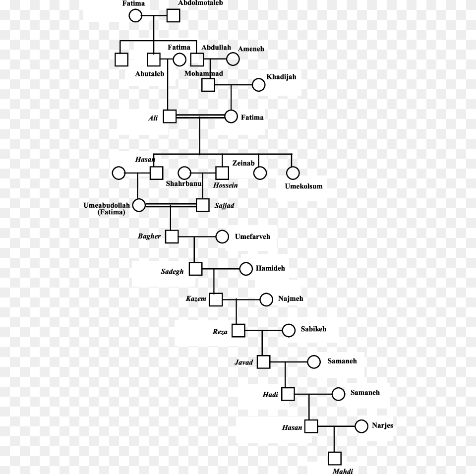 The Prophet Mohammad39s Family Pedigree Over More Than, Diagram Free Png Download