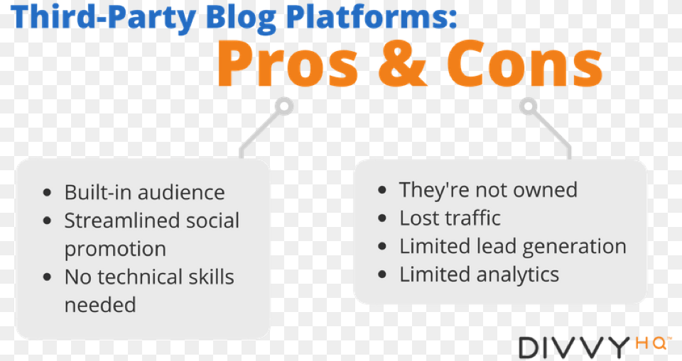 The Pros Amp Cons Of Third Party Blogging Platforms Kelformation, Page, Text Png