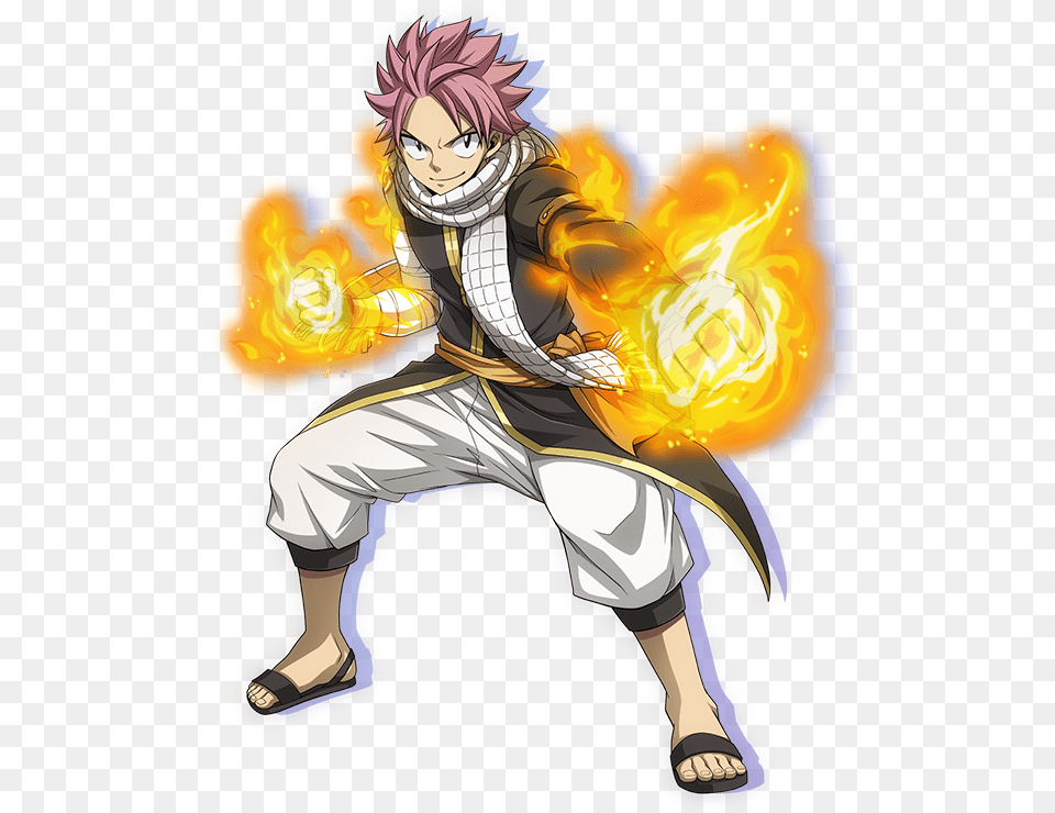 The Protagonist Pair Of Natsu And Lucy Are Are The Fairy Tail Game, Publication, Book, Comics, Adult Png Image