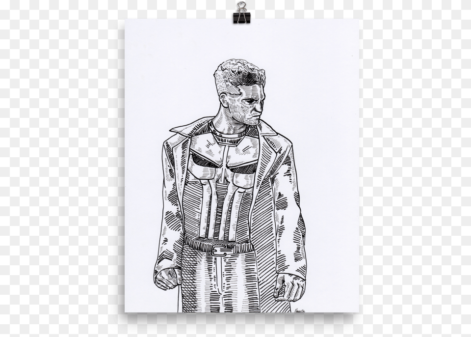 The Punisher Art Print, Adult, Male, Man, Person Free Transparent Png