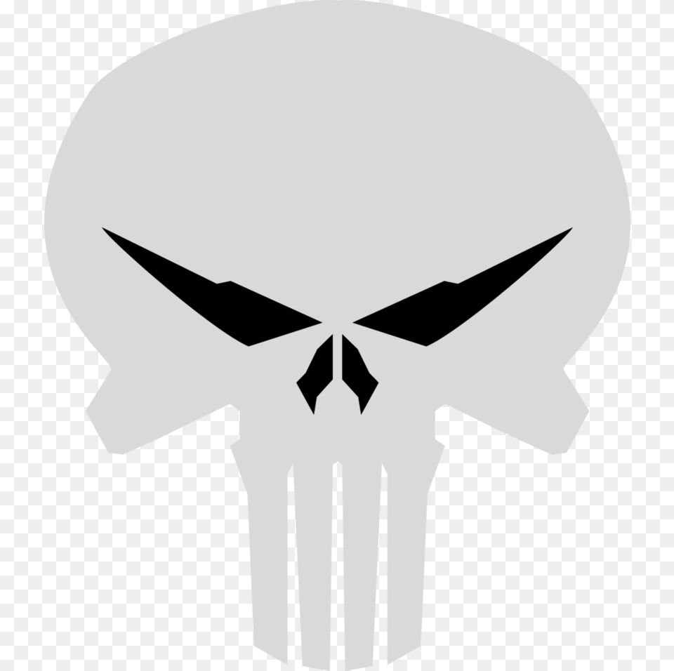 The Punisher Logo, Stencil, Adult, Female, Person Png