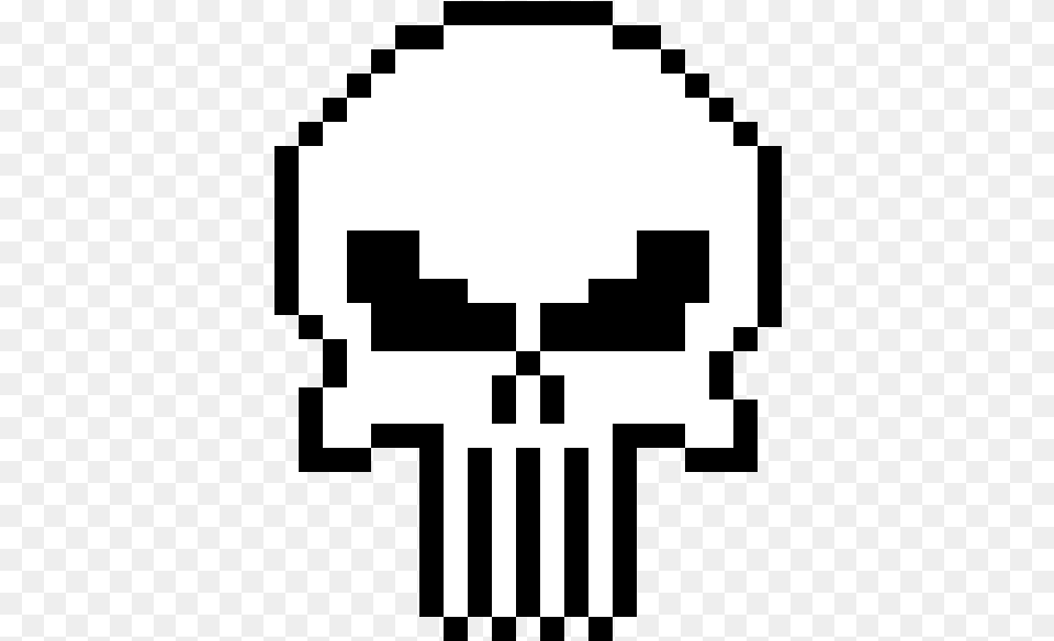 The Punisher Logo Perler Bead Pattern Star Wars, Stencil, First Aid Free Png