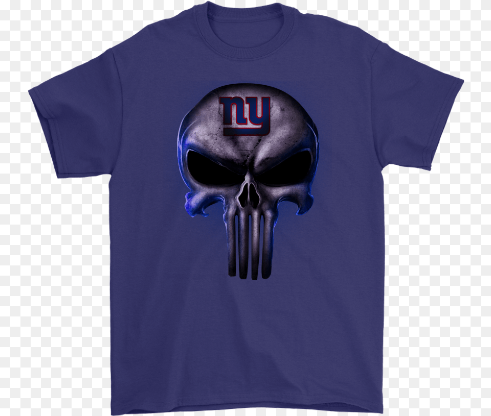 The Punisher Skull New York Giants Football Nfl Shirts Punisher T Shirts Anaheim Ducks Hoodies Sweatshirts, Clothing, T-shirt, Shirt Free Png Download