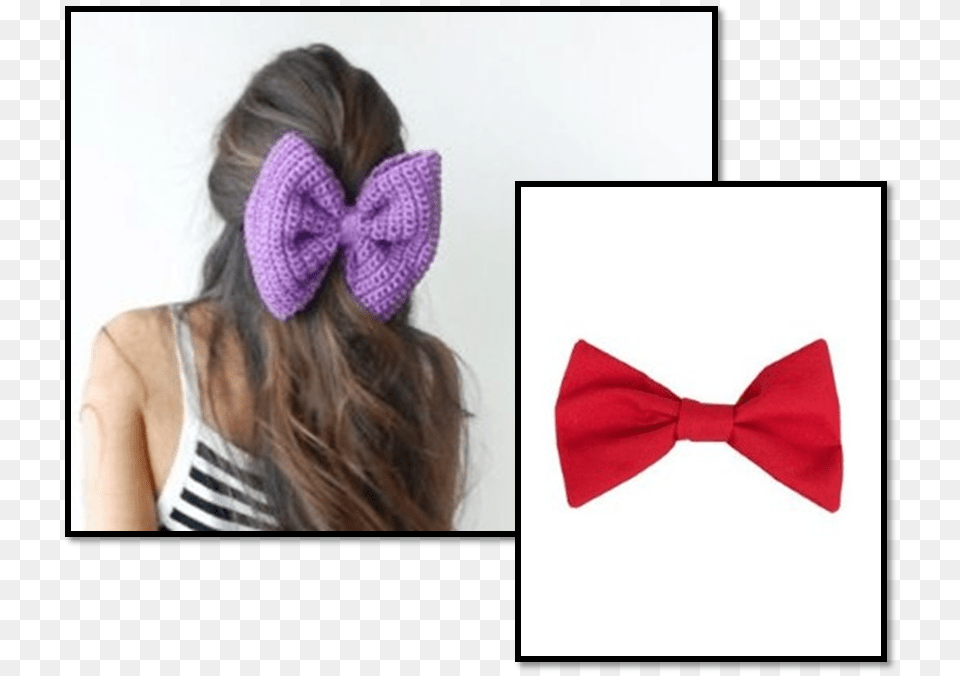 The Purple Knitted Bow Is One Of Our Fellows, Accessories, Child, Female, Formal Wear Png