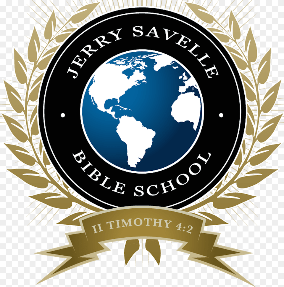 The Purpose Of The Jerry Savelle Bible School Is To Global Map Vector, Logo, Emblem, Symbol, Badge Png