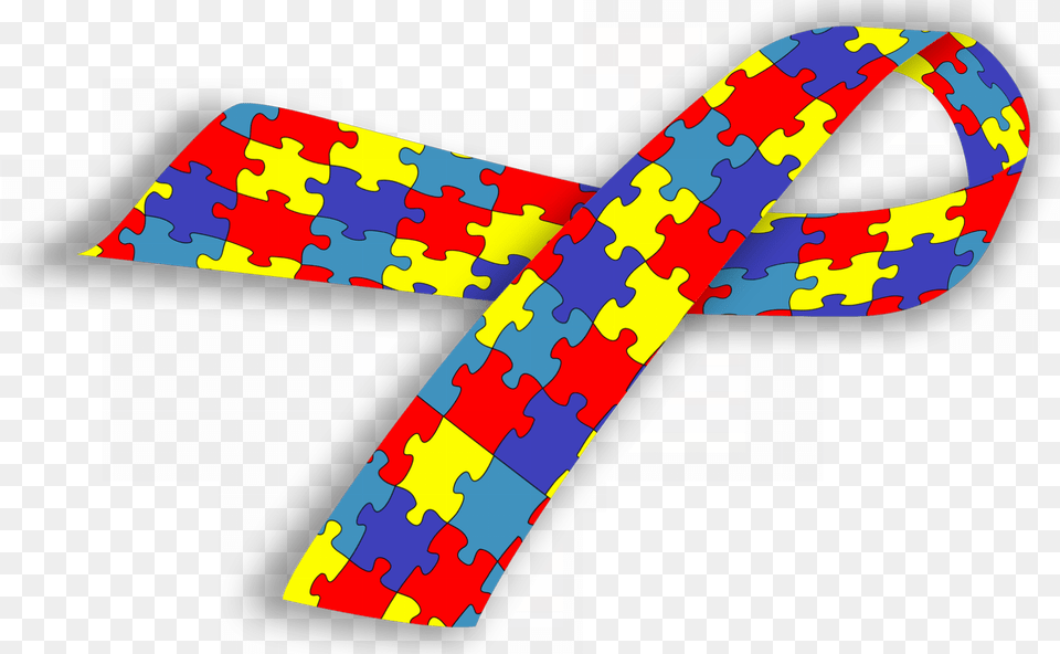 The Puzzle Piece Ribbon Is A Symbol Of Understanding Dia Mundial De Do Autismo, Art, Graphics Png