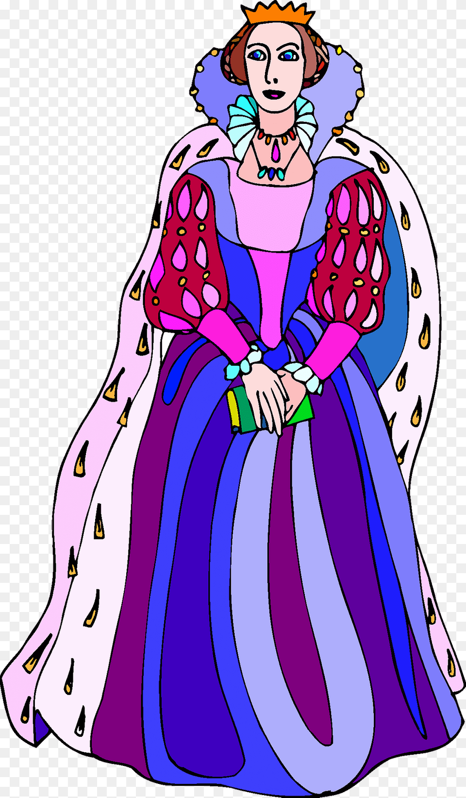 The Queen Clipart, Clothing, Dress, Gown, Fashion Free Png